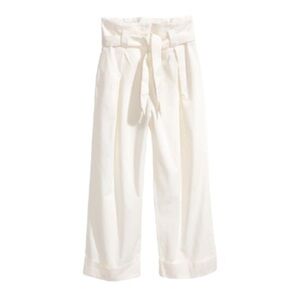 NWT H&M Wide Leg Paper Bag Tie Waist